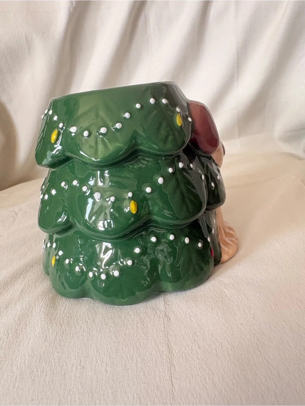 Adorable Puppy Christmas Tree Ceramic Mug